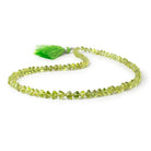 4 - 6mm Peridot Faceted Trillion Beads 16 inch 93 pieces AA - Beadsofcambay.com