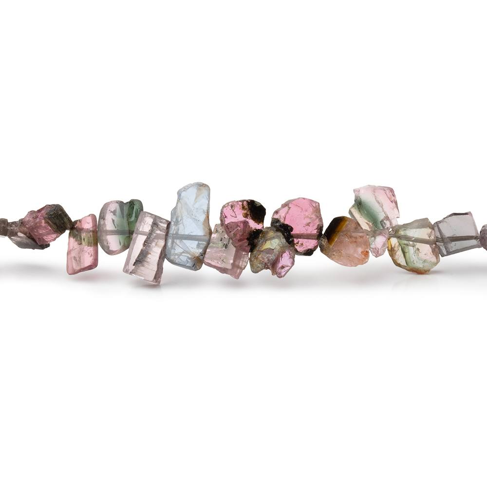 4-6mm Watermelon Tourmaline Slice Beads 8 inch 57 pieces - Beadsofcambay.com