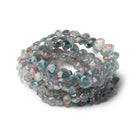 4 - 7mm Bi - Color Indicolite Tourmaline Faceted Heart 15.5 inch 75 Beads - Beadsofcambay.com