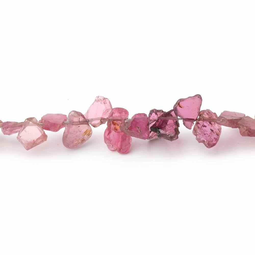 4 - 7mm Pink Tourmaline Slice Beads 7.75 inch 48 pieces - Beadsofcambay.com