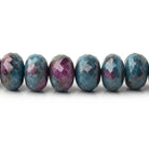 4 - 8.5mm Ruby in Kyanite Faceted Rondelle Beads 18 inch 105 pieces AA - Beadsofcambay.com