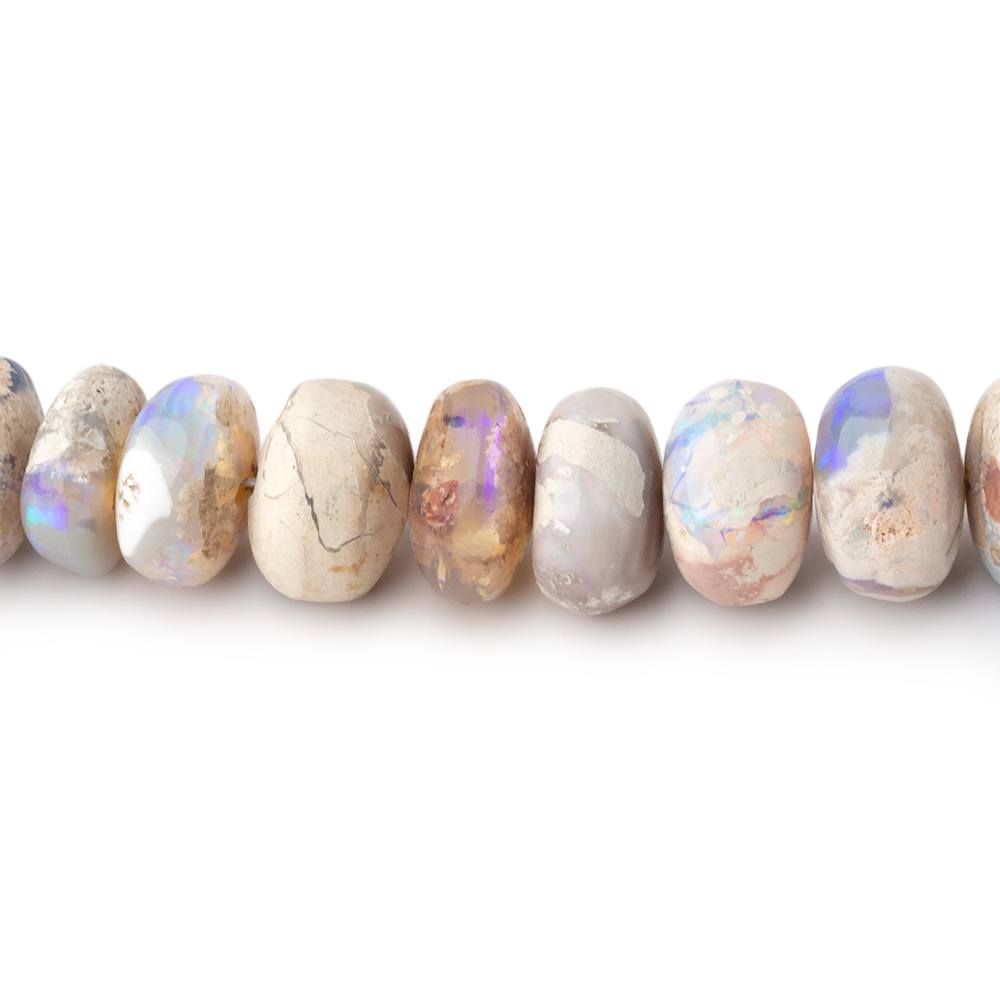 4 - 8mm Australian Opal with Matrix Rondelle Beads 18 inch 127 pieces AA - Beadsofcambay.com