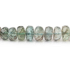 4-8mm Moss Aquamarine Faceted Rondelle Beads 16 inch 115 pieces - Beadsofcambay.com