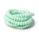 4 - 9.5mm Chrysoprase Plain Rondelle Beads 18 inch 118 pieces A - Beadsofcambay.com