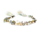 4-9mm Multi Color Tourmaline Slice Beads 7.75 inch 45 pieces - Beadsofcambay.com