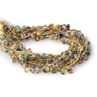 3x5mm Songea Fancy Sapphire Pear Briolette 8 inch 32 pieces - BeadsofCambay.com