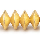 14x7mm Brushed Disc Beads - BeadsofCambay.com