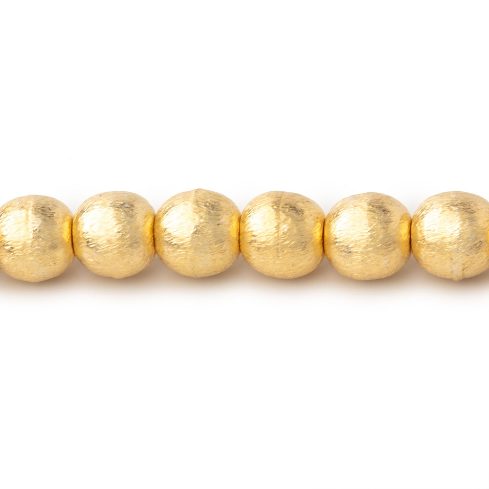 6mm Brushed Round Beads - BeadsofCambay.com