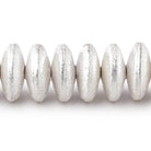 12mm Brushed Disc Beads - BeadsofCambay.com