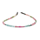 4-6mm Multi Color Tourmaline Plain Rectangle Beads 13.5 inch 70 pieces - BeadsofCambay.com