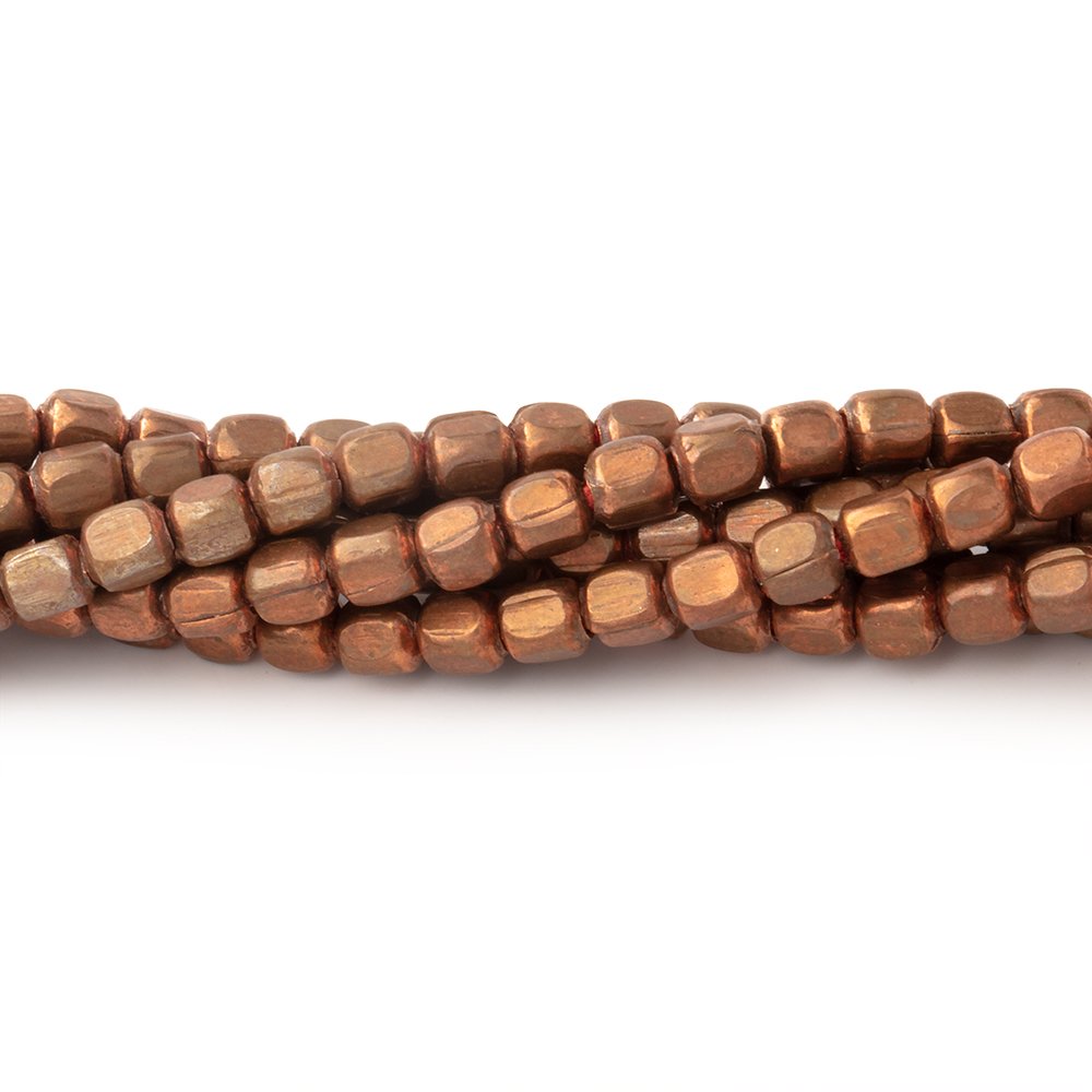 3mm Polished Cube Beads - BeadsofCambay.com
