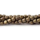 3.5mm Raw Copper Cube Beads 8 inch 48 pieces - BeadsofCambay.com
