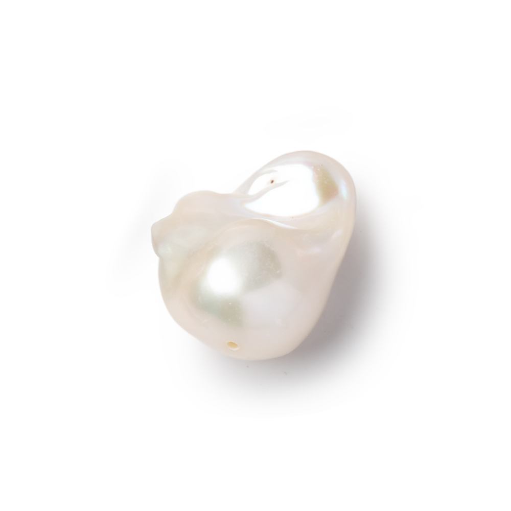 17-22mm Off White Ultra Baroque Focal Beads 1 piece AA - BeadsofCambay.com