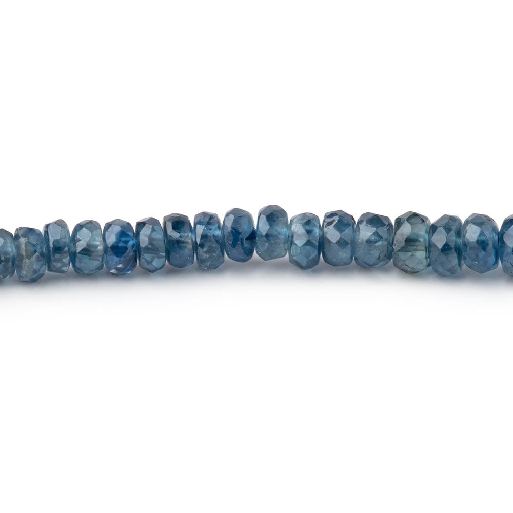 2-3.5mm Blue Sapphire Faceted Rondelle Beads 18 inch 312 pieces - BeadsofCambay.com