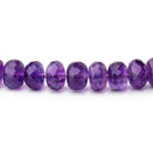 6.5mm African Amethyst Faceted Rondelle Beads 16 inch 95 pieces - BeadsofCambay.com