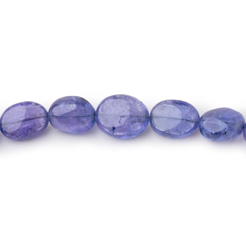 5x4-9x7mm Tanzanite Plain Oval Beads 17.5 inch 70 pieces - BeadsofCambay.com