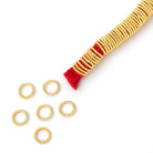 8mm Twisted Jump Rings on an 8 inch Strand - BeadsfCambay.com