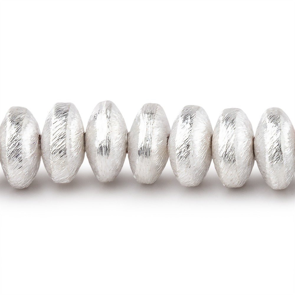 8mm Brushed Puffy Disc Beads - BeadsofCambay.com