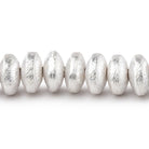 8mm Brushed Puffy Disc Beads - BeadsofCambay.com