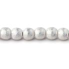 6mm Brushed Round Beads - Beadsofcambay.com