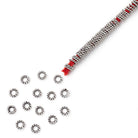 4mm Twisted Jump Rings on an 8 inch Strand - BeadsofCambay.com