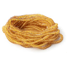 4mm Golden Tourmaline Plain Disc Rondelle 15.5 inch 205 Beads - BeadsofCambay.com