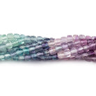 4mm Shaded Fluorite Micro Faceted Cube Beads 12.5 inch 84 pieces AA - BeadsofCambay.com