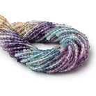 4mm Shaded Fluorite Micro Faceted Cube Beads 12.5 inch 84 pieces AA - BeadsofCambay.com