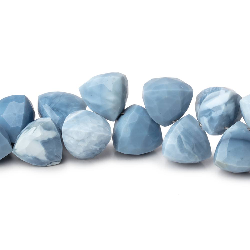 9-10mm Owyhee Denim Opal Faceted Trillion Beads 8 inch 40 pieces - BeadsofCambay.com