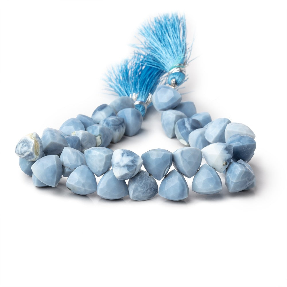 9-10mm Owyhee Denim Opal Faceted Trillion Beads 8 inch 42 pieces - BeadsofCambay.com