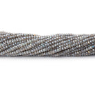 2mm Mystic Labradorite Micro Faceted Rondelle Beads 13 inch 200 pieces - BeadsofCambay.com