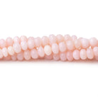 3.5-6mm Pink Peruvian Opal Plain Rondelle Beads 16.75 inch 118 pieces - BeadsofCambay.com
