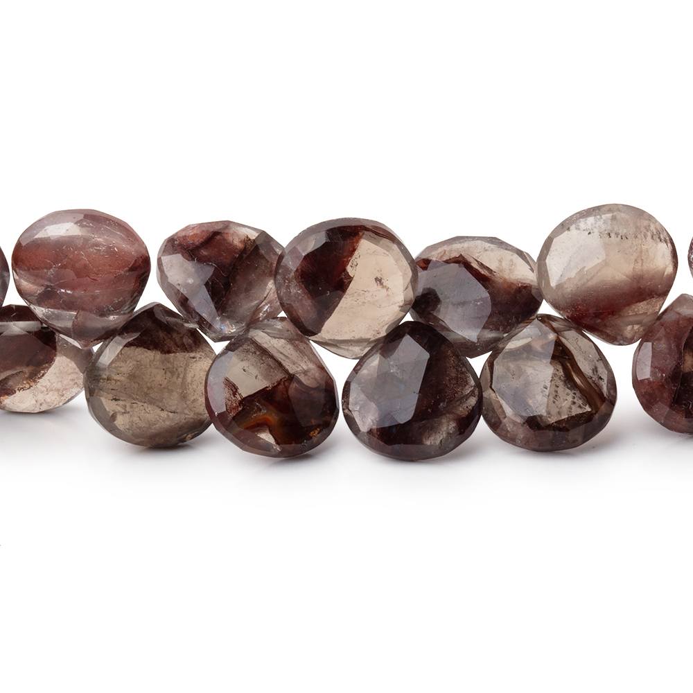 8-9mm Rapid City Agate Faceted Heart 8 inch 48 Beads - BeadsofCambay.com
