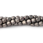 4mm Brushed Cube Beads with Rounded Corners - BeadsofCambay.com