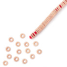 4mm Twisted Jump Rings on an 8 inch Strand - BeadsofCambay.com