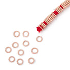 6mm Twisted Jump Rings on an 8 inch Strand - BeadsofCambay.com