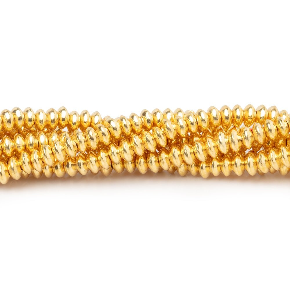 3mm Polished Disc Beads - BeadsofCambay.com