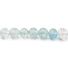 4-5mm Aquamarine Faceted Round 14 inch 70 Beads - BeadsofCambay.com
