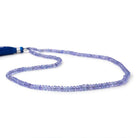 2.5-4mm Tanzanite Faceted Rondelle Beads 15 inch 195 pieces - BeadsofCambay.com