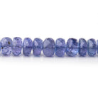 3-6mm Tanzanite Faceted Rondelle Beads 15 inch 127 pieces - BeadsofCambay.com