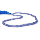 3-6mm Tanzanite Faceted Rondelle Beads 15 inch 127 pieces - BeadsofCambay.com