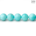8mm Amazonite Plain Round Beads 15.5 inch 50 pieces AA 1mm hole - BeadsofCambay.com