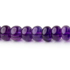 6.5-8mm African Amethyst Plain Rondelle Beads 15.5 inch 85 pieces - BeadsofCambay.com