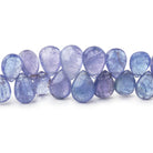 7x5-11x8mm Tanzanite Beads Plain Pear Beads 8 inch 56 pieces A - BeadsofCambay.com