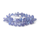 7x5-11x8mm Tanzanite Beads Plain Pear Beads 8 inch 56 pieces A - BeadsofCambay.com