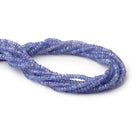 4mm Tanzanite Faceted Rondelle Beads 14 inch 158 pieces - BeadsofCambay.com