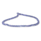 4mm Tanzanite Faceted Rondelle Beads 14 inch 158 pieces - BeadsofCambay.com