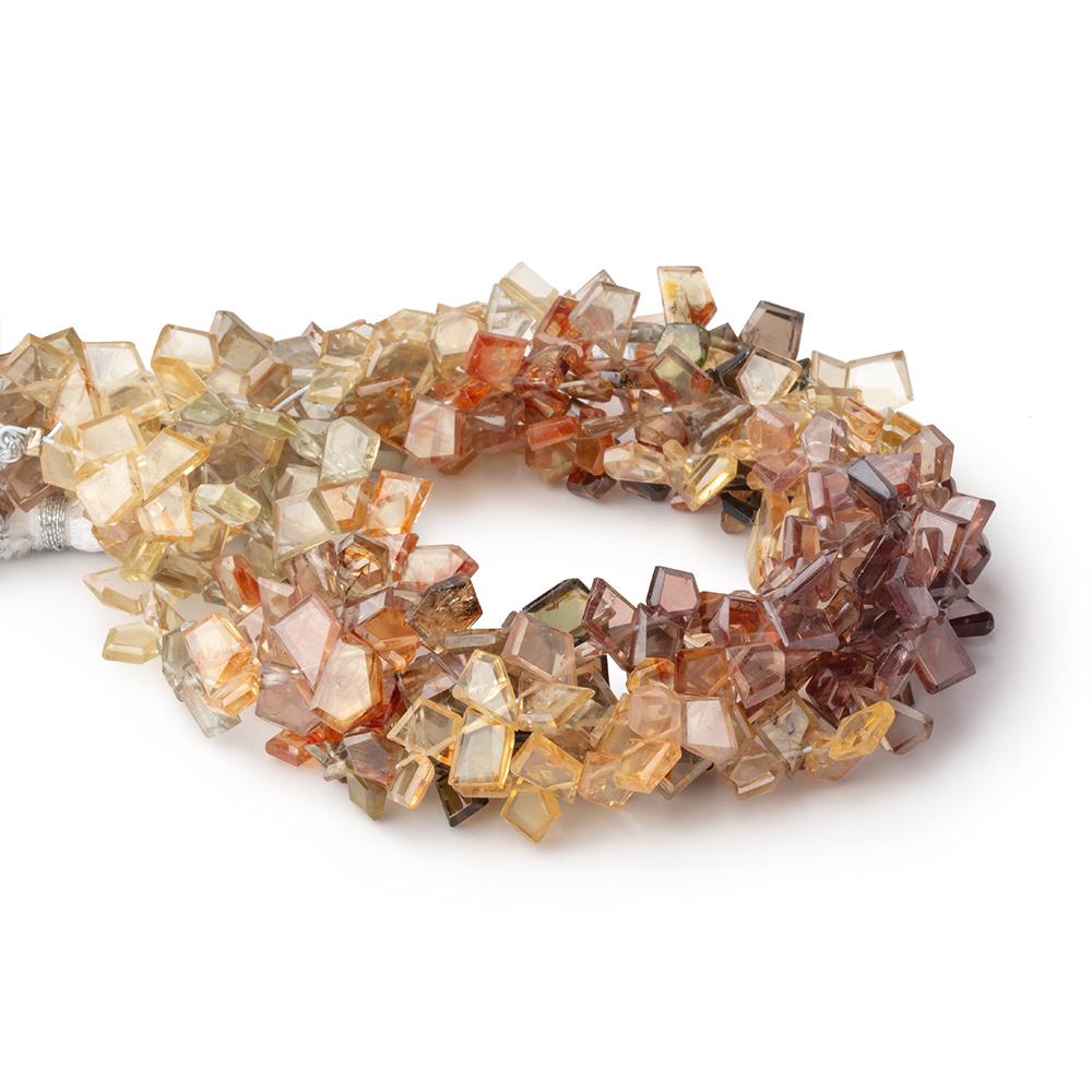 5.5x4-8x6mm Multi Color Zircon Faceted Freeform 8 inch 62 Beads AAA - BeadsofCambay.com