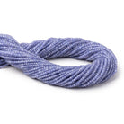 1.8mm Tanzanite Micro Faceted Cube Beads 12.75 inch 170 pieces - BeadsofCambay.com