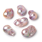 18-25mm Lilac Peach Ultra Baroque Focal Beads 1 piece AA - BeadsofCambay.com